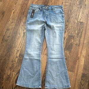 Fashion Nova Light Blue Flare Jeans